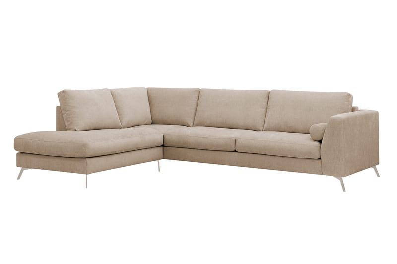 Ocean Lyx 4-sits Soffa med Schäslong Vänster - Ljusbrun - Möbler - Soffa - Divansoffor & schäslongsoffa