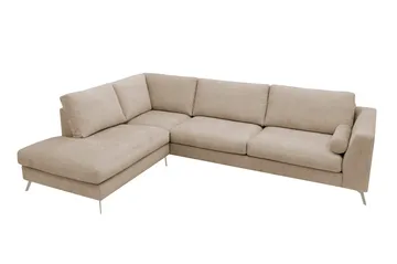 Ocean Lyx 4-sits Soffa med Schäslong Vänster - Ljusbrun - Möbler - Soffa - Divansoffor & schäslongsoffa