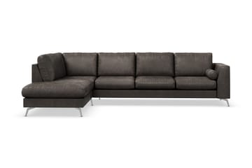 Ocean Lyx 4-sits Vänstervänd L-formad Schäslongsoffa i Konstläder