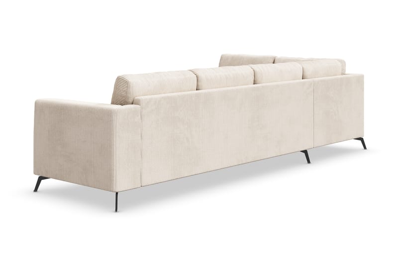 Ocean Lyx 4-sits Vänstervänd L-formad Schäslongsoffa i Manchester - Beige - Möbler - Soffa - Divansoffor & schäslongsoffa