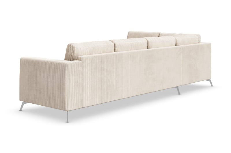 Ocean Lyx 4-sits Vänstervänd L-formad Schäslongsoffa i Manchester - Beige - Möbler - Soffa - Divansoffor & schäslongsoffa