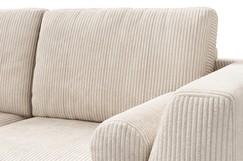 Ocean Lyx 4-sits Vänstervänd L-formad Schäslongsoffa i Manchester - Beige - Möbler - Soffa - Divansoffor & schäslongsoffa