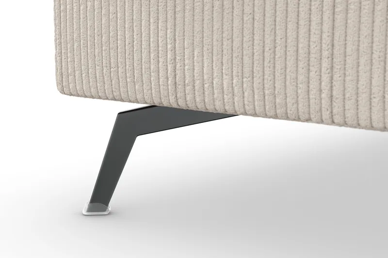 Ocean Lyx 4-sits Vänstervänd L-formad Schäslongsoffa i Manchester - Beige - Möbler - Soffa - Divansoffor & schäslongsoffa - 4 sits soffa med divan