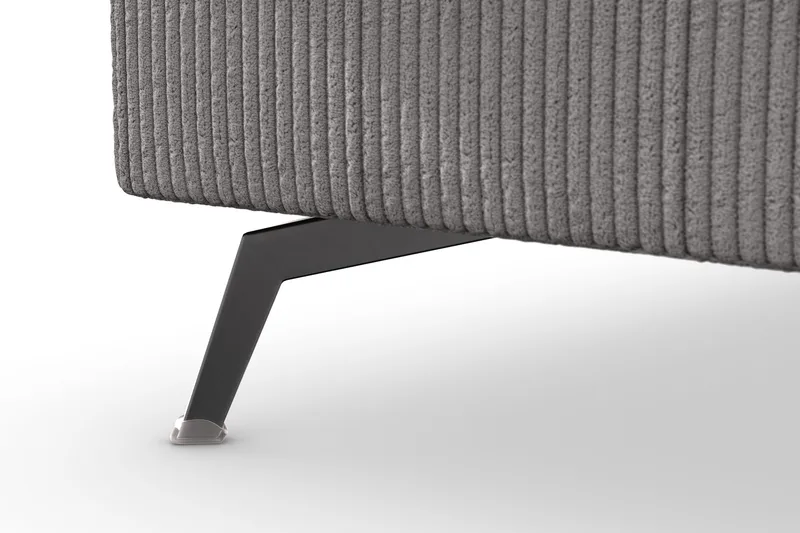 Ocean Lyx 4-sits Vänstervänd L-formad Schäslongsoffa i Manchester - Mörkgrå - Möbler - Soffa - Divansoffor & schäslongsoffa - 4 sits soffa med divan