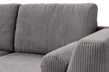 Ocean Lyx 4-sits Vänstervänd L-formad Schäslongsoffa i Manchester - Mörkgrå - Möbler - Soffa - Divansoffor & schäslongsoffa