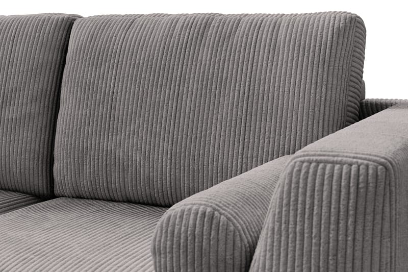 Ocean Lyx 4-sits Vänstervänd L-formad Schäslongsoffa i Manchester - Mörkgrå - Möbler - Soffa - Divansoffor & schäslongsoffa