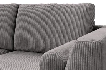 Ocean Lyx 4-sits Vänstervänd L-formad Schäslongsoffa i Manchester - Mörkgrå - Möbler - Soffa - Divansoffor & schäslongsoffa