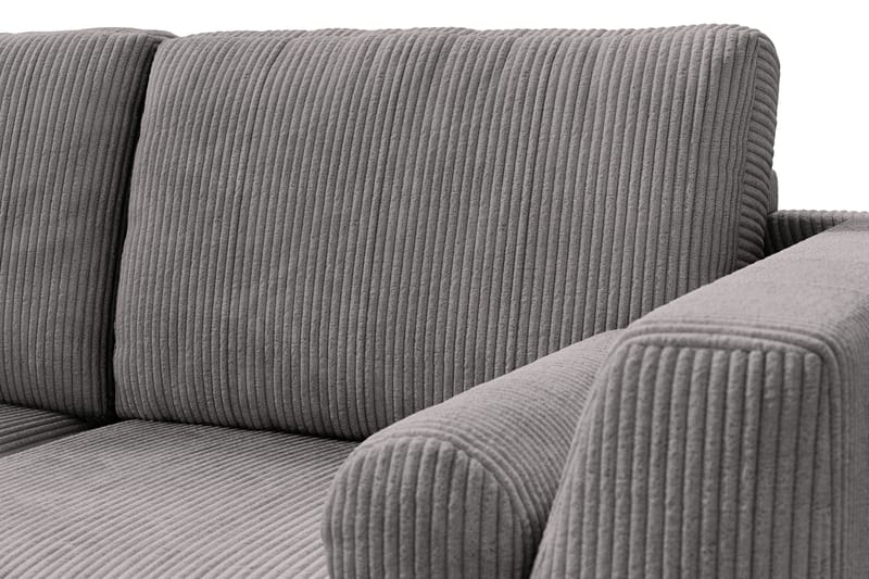 Ocean Lyx 4-sits Vänstervänd L-formad Schäslongsoffa i Manchester - Mörkgrå - Möbler - Soffa - Divansoffor & schäslongsoffa - 4 sits soffa med divan