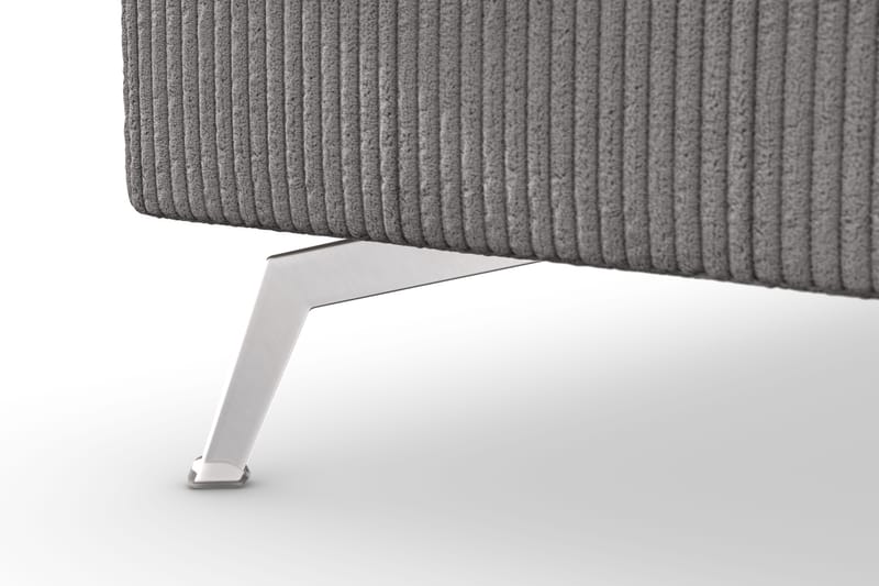 Ocean Lyx 4-sits Vänstervänd L-formad Schäslongsoffa i Manchester - Mörkgrå - Möbler - Soffa - Divansoffor & schäslongsoffa - 4 sits soffa med divan