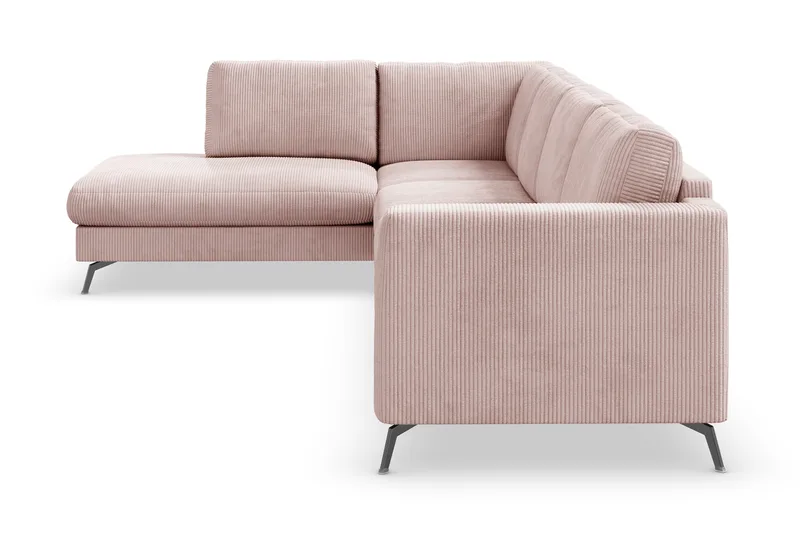 Ocean Lyx 4-sits Vänstervänd L-formad Schäslongsoffa i Manchester - Rosa - Möbler - Soffa - Divansoffor & schäslongsoffa - 4 sits soffa med divan