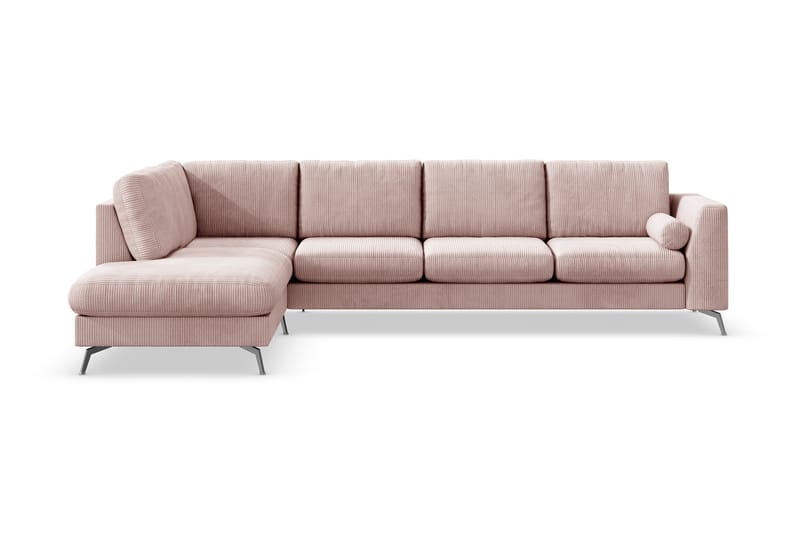 Ocean Lyx 4-sits Vänstervänd L-formad Schäslongsoffa i Manchester - Rosa - Möbler - Soffa - Divansoffor & schäslongsoffa