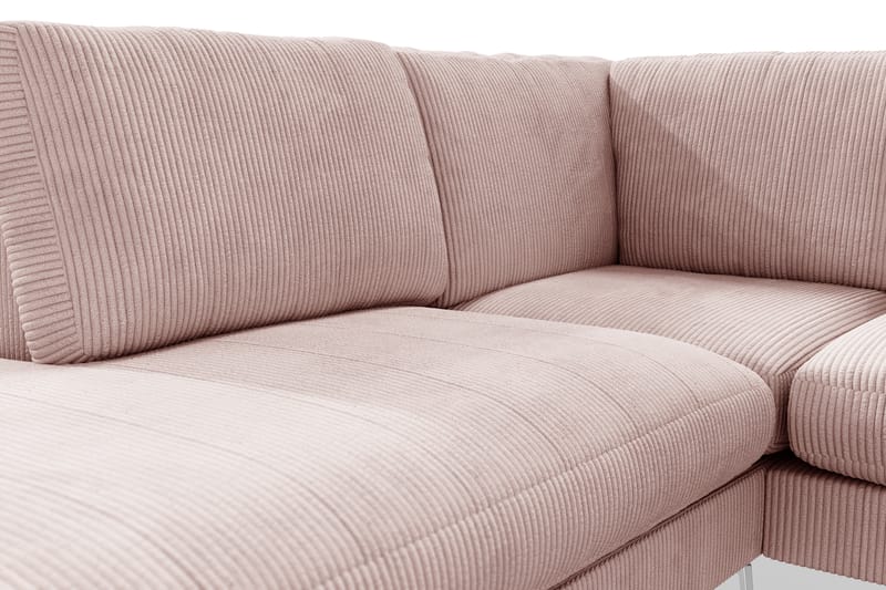 Ocean Lyx 4-sits Vänstervänd L-formad Schäslongsoffa i Manchester - Rosa - Möbler - Soffa - Divansoffor & schäslongsoffa