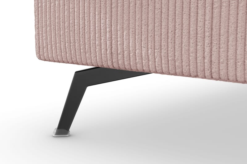 Ocean Lyx 4-sits Vänstervänd L-formad Schäslongsoffa i Manchester - Rosa - Möbler - Soffa - Divansoffor & schäslongsoffa - 4 sits soffa med divan
