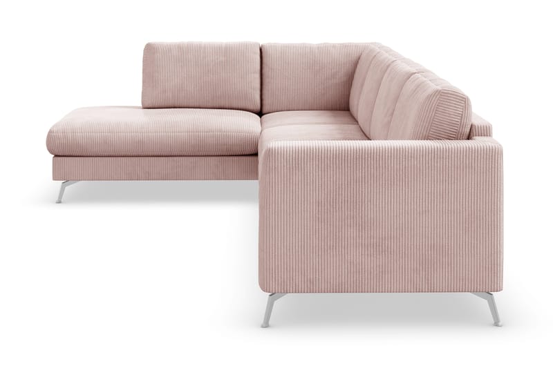 Ocean Lyx 4-sits Vänstervänd L-formad Schäslongsoffa i Manchester - Rosa - Möbler - Soffa - Divansoffor & schäslongsoffa - 4 sits soffa med divan
