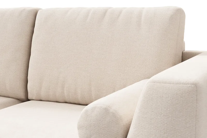 Ocean Lyx 4-sits Vänstervänd L-formad Schäslongsoffa i Tyg - Beige - Möbler - Soffa - Divansoffor & schäslongsoffa - 4 sits soffa med divan