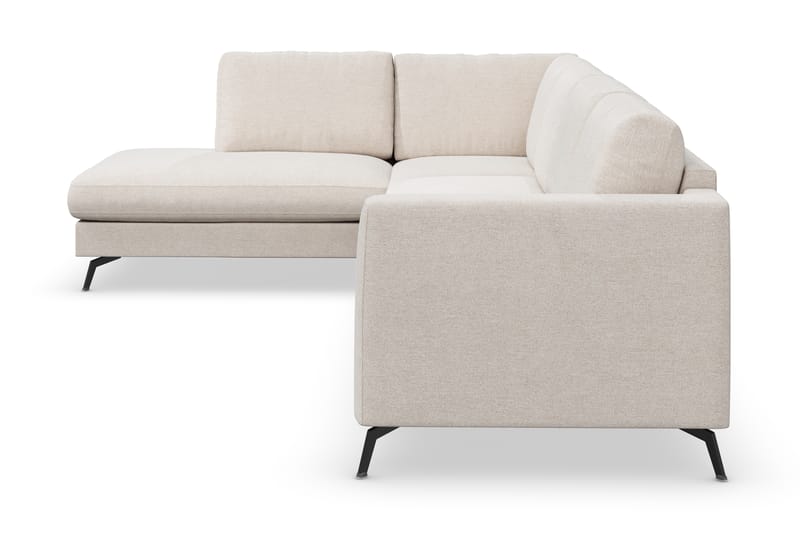 Ocean Lyx 4-sits Vänstervänd L-formad Schäslongsoffa i Tyg - Beige - Möbler - Soffa - Divansoffor & schäslongsoffa