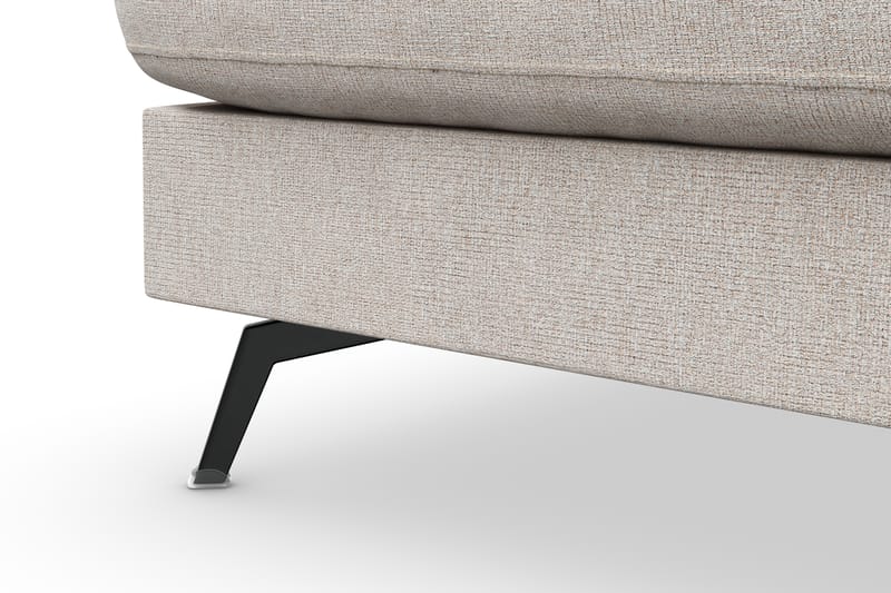 Ocean Lyx 4-sits Vänstervänd L-formad Schäslongsoffa i Tyg - Beige - Möbler - Soffa - Divansoffor & schäslongsoffa