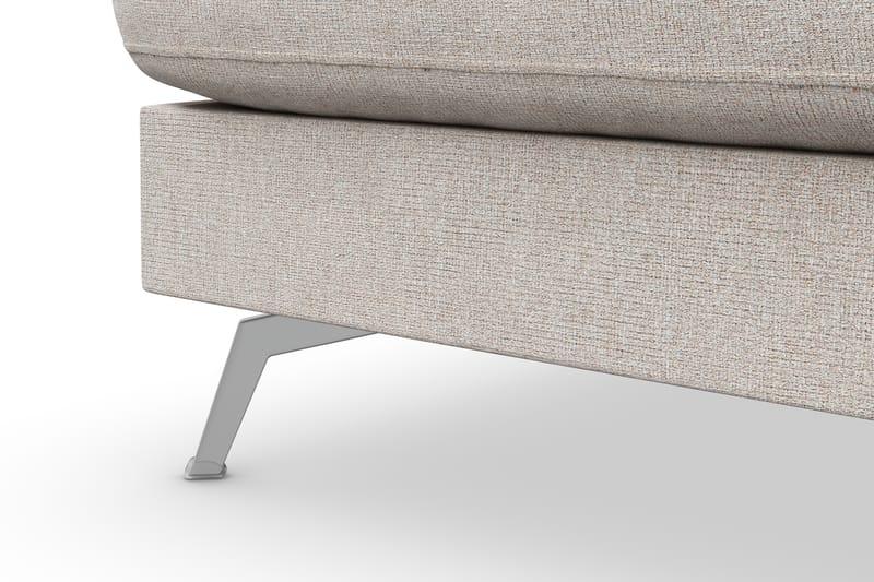 Ocean Lyx 4-sits Vänstervänd L-formad Schäslongsoffa i Tyg - Beige - Möbler - Soffa - Divansoffor & schäslongsoffa