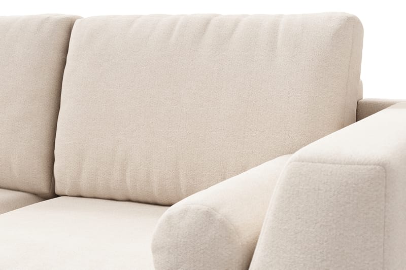 Ocean Lyx 4-sits Vänstervänd L-formad Schäslongsoffa i Tyg - Beige - Möbler - Soffa - Divansoffor & schäslongsoffa