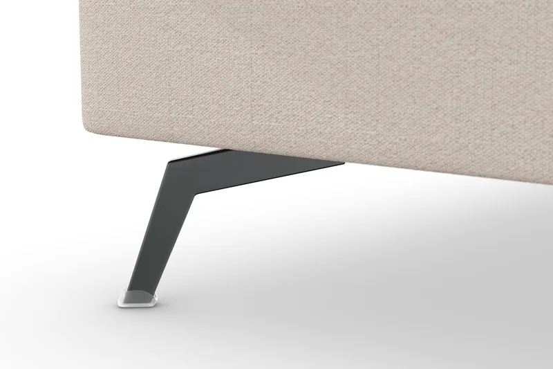 Ocean Lyx 4-sits Vänstervänd L-formad Schäslongsoffa i Tyg - Beige - Möbler - Soffa - Divansoffor & schäslongsoffa - 4 sits soffa med divan