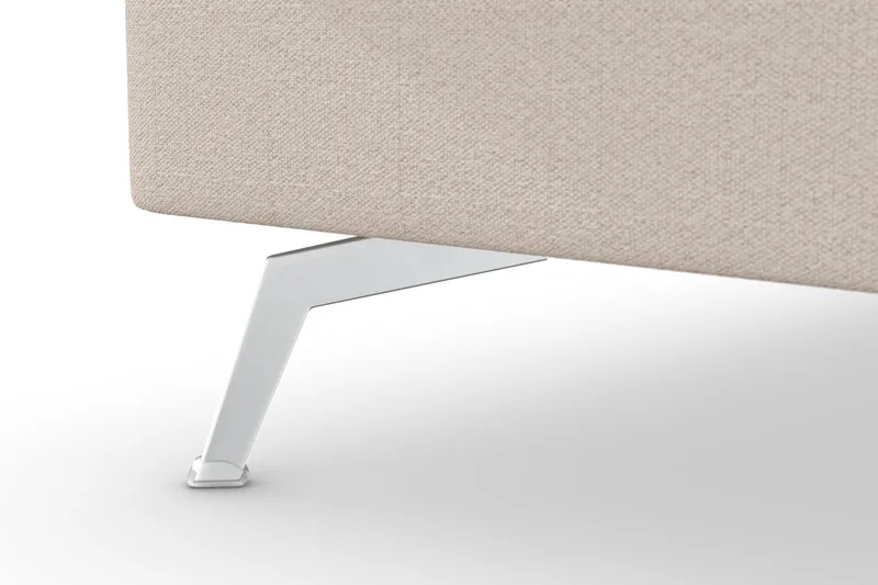 Ocean Lyx 4-sits Vänstervänd L-formad Schäslongsoffa i Tyg - Beige - Möbler - Soffa - Divansoffor & schäslongsoffa - 4 sits soffa med divan