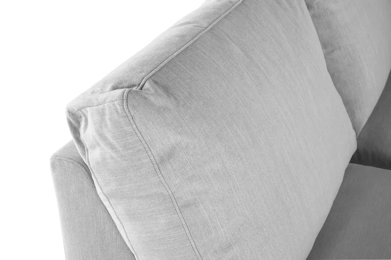 Ocean Lyx 4-sits Vänstervänd L-formad Schäslongsoffa i Tyg - Grå - Möbler - Soffa - Divansoffor & schäslongsoffa - 4 sits soffa med divan