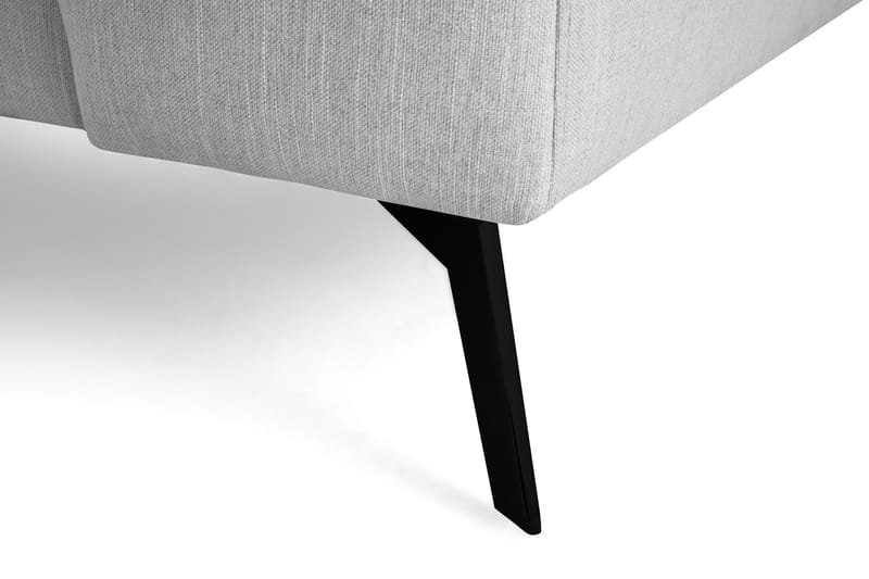 Ocean Lyx 4-sits Vänstervänd L-formad Schäslongsoffa i Tyg - Grå - Möbler - Soffa - Divansoffor & schäslongsoffa