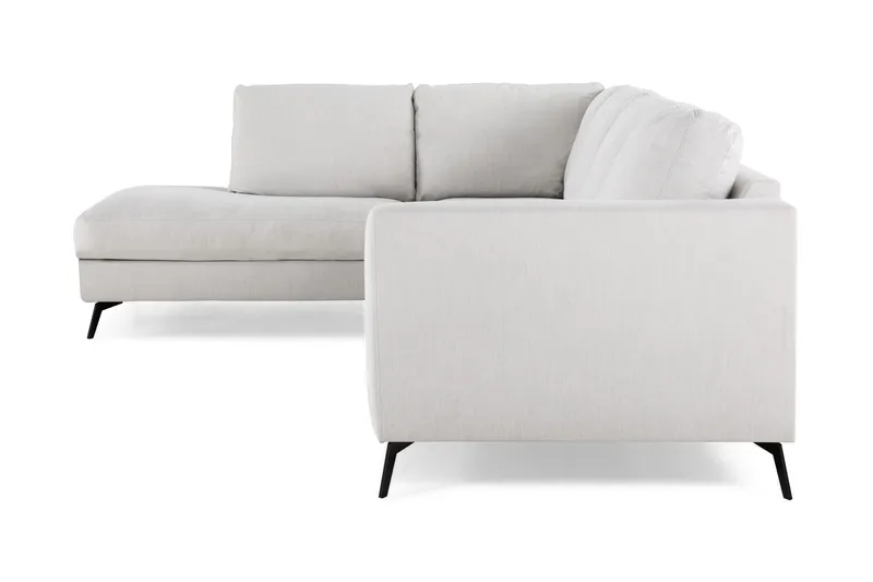 Ocean Lyx 4-sits Vänstervänd L-formad Schäslongsoffa i Tyg - Ljusgrå - Möbler - Soffa - Divansoffor & schäslongsoffa - 4 sits soffa med divan