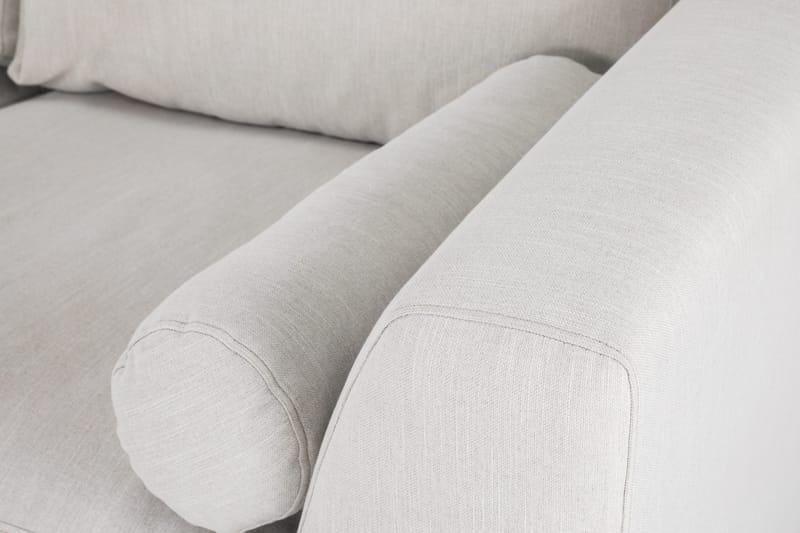 Ocean Lyx 4-sits Vänstervänd L-formad Schäslongsoffa i Tyg - Ljusgrå - Möbler - Soffa - Divansoffor & schäslongsoffa - 4 sits soffa med divan