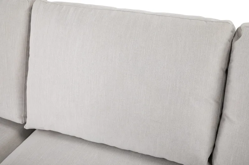 Ocean Lyx 4-sits Vänstervänd L-formad Schäslongsoffa i Tyg - Ljusgrå - Möbler - Soffa - Divansoffor & schäslongsoffa - 4 sits soffa med divan