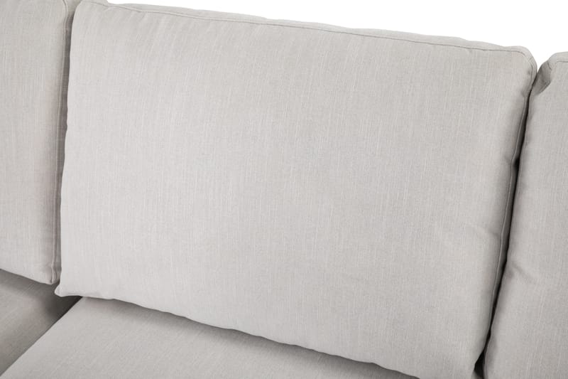 Ocean Lyx 4-sits Vänstervänd L-formad Schäslongsoffa i Tyg - Ljusgrå - Möbler - Soffa - Divansoffor & schäslongsoffa