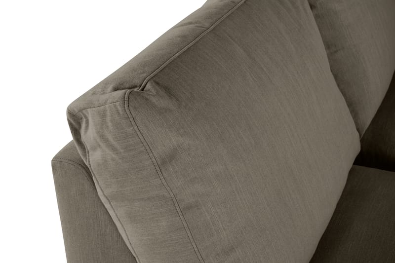 Ocean Lyx 6-sits Vänstervänd U-formad Soffa med Divan och Schäslong + Fotpall i Tyg - Mörkgrön - Möbler - Soffa - Divansoffor & schäslongsoffa