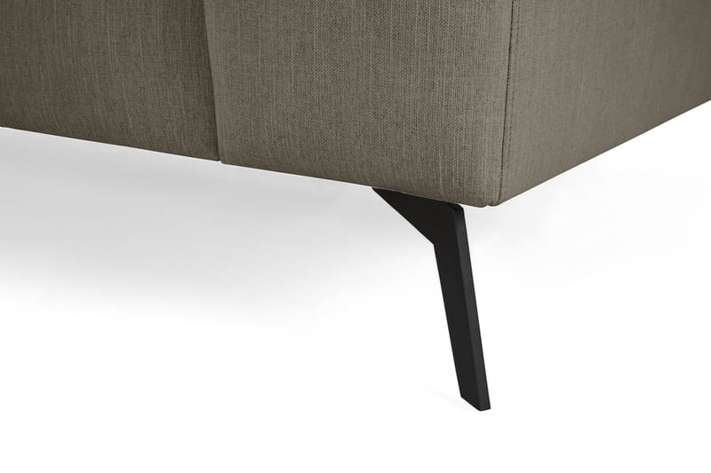 Ocean Lyx 6-sits Vänstervänd U-formad Soffa med Divan och Schäslong + Fotpall i Tyg - Mörkgrön - Möbler - Soffa - Divansoffor & schäslongsoffa