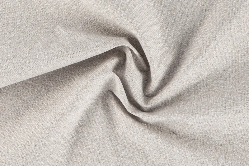 Ocean Lyx 6-sits Vänstervänd U-formad Soffa med Divan och Schäslong + Fotpall i Tyg - Beige - Möbler - Soffa - Divansoffor & schäslongsoffa