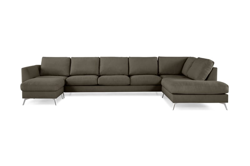 Ocean Lyx U-soffa med Schäslong Höger - Grön - Möbler - Soffa - Divansoffor & schäslongsoffa