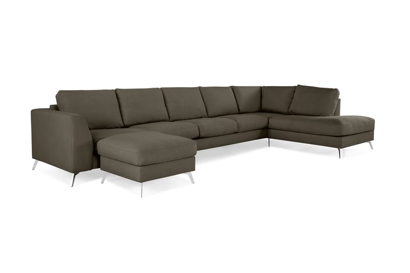 Ocean Lyx U-soffa med Schäslong Höger - Grön - Möbler - Soffa - Divansoffor & schäslongsoffa