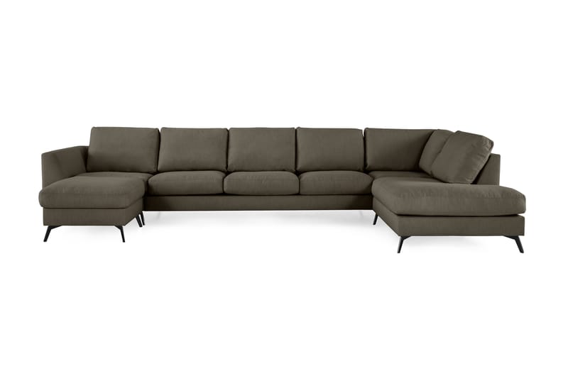 Ocean Lyx U-soffa med Schäslong Höger - Grön - Möbler - Soffa - Divansoffor & schäslongsoffa