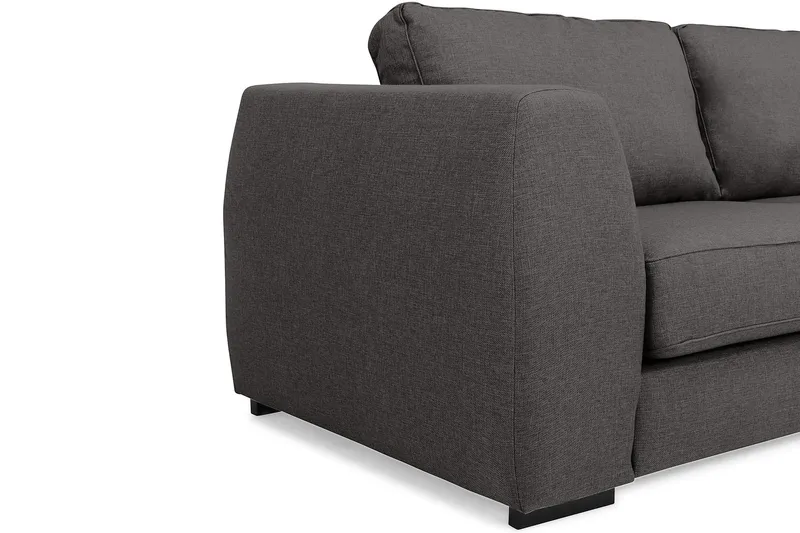 Optus 3-sits Soffa med Schäslong Höger - Mörkgrå - Möbler - Soffa - Divansoffor & schäslongsoffa - 3 sits soffa med divan