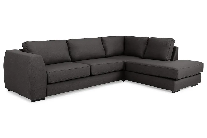 Optus 3-sits Soffa med Schäslong Höger - Mörkgrå - Möbler - Soffa - Divansoffor & schäslongsoffa - 3 sits soffa med divan