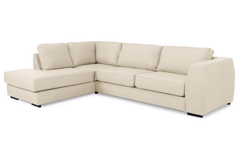 Optus 3-sits Soffa med Schäslong Vänster - Beige - Divansoffor & schäslongsoffa