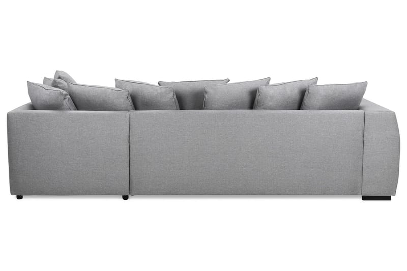 Optus 4-sits Högervänd L-formad Schäslongsoffa i Tyg inkl Kuvertkuddar - Ljusgrå - Möbler - Soffa - Divansoffor & schäslongsoffa - 3 sits soffa med divan