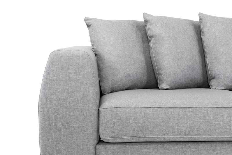 Optus 4-sits Högervänd L-formad Schäslongsoffa i Tyg inkl Kuvertkuddar - Ljusgrå - Möbler - Soffa - Divansoffor & sch äslongsoffa - 3 sits soffa med divan