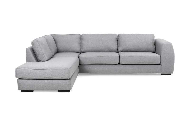 Optus 4-sits Vänstervänd L-formad Schäslongsoffa i Tyg - Ljusgrå - Möbler - Soffa - Divansoffor & schäslongsoffa