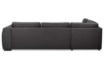 Optus 4-sits Vänstervänd L-formad Schäslongsoffa i Tyg - Mörkgrå - Möbler - Soffa - Divansoffor & schäslongsoffa