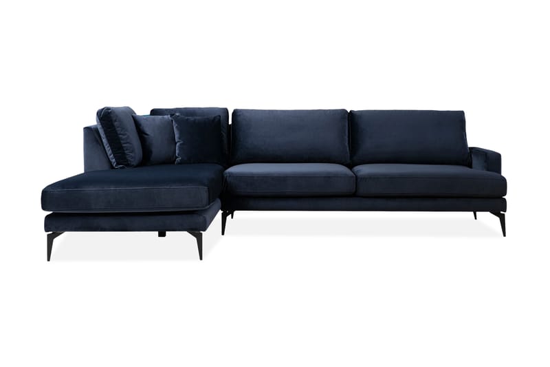 Ostberg Hörnsoffa med Divan Vänster - Blå - Möbler - Soffa - Divansoffor & schäslongsoffa