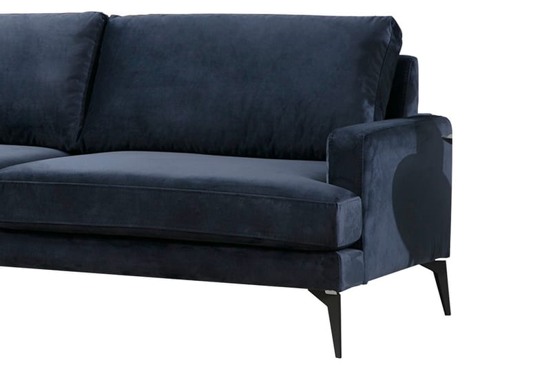 Ostberg Hörnsoffa med Divan Vänster - Blå - Möbler - Soffa - Divansoffor & schäslongsoffa