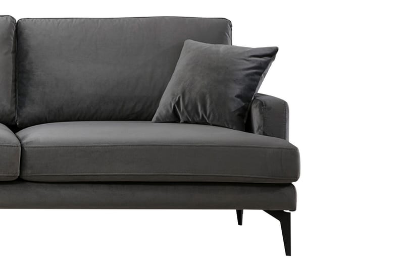 Ostberg Hörnsoffa med Divan Vänster - Svart - Möbler - Soffa - Divansoffor & schäslongsoffa