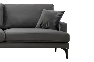 Ostberg Hörnsoffa med Divan Vänster - Svart - Möbler - Soffa - Divansoffor & schäslongsoffa