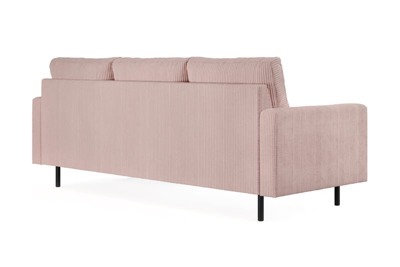Peppe 3-sits Soffa med Divan Vändbar - Rosa - 3 sits soffa med divan - Divansoffor & schäslongsoffa