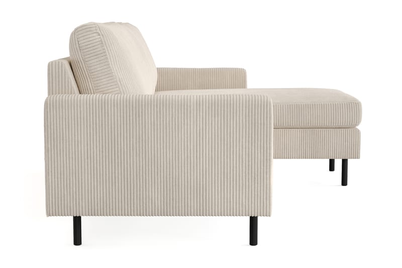 Peppe 3-sits Vändbar L-formad Divansoffa i Manchester - Beige - Möbler - Soffa - Divansoffor & schäslongsoffa